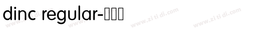 dinc regular字体转换